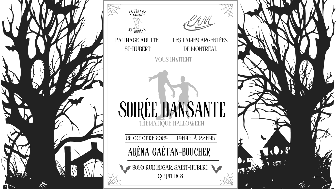 Samedi 26 octobre – Soirée dansante … de l&rsquo;Halloween!